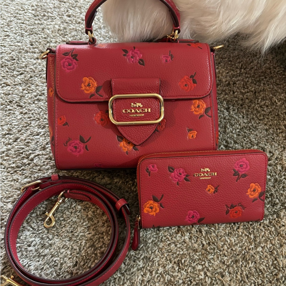 COACH Top Handle/Crossbody WITH Matching Wallet